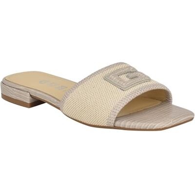 Guess Femme Tampa Sandale Plate, Taupe 240, 38.5 EU - Publicité Guess Femme Tampa Sandale Plate, Taupe 240, 38.5 EU - Publicité