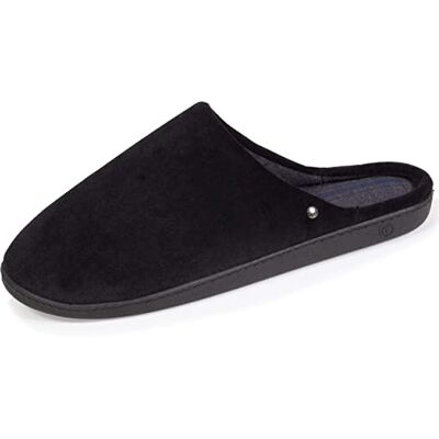 Isotoner Chaussons pantoufles Mules homme ultra confortables et légers, mousse à mémoire de forme, 40, noir - Publicité Isotoner Chaussons pantoufles Mules homme ultra confortables et légers, mousse à mémoire de forme, 40, noir - Publicité