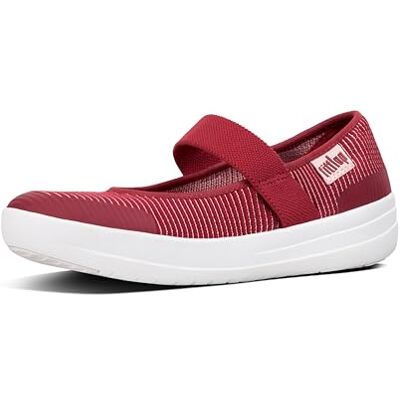 Fitflop Chaussures Plates Uberknit Mary Janes pour Femme, mélange de Rouge Royal, Pointure 37 - Publicité Fitflop Chaussures Plates Uberknit Mary Janes pour Femme, mélange de Rouge Royal, Pointure 37 - Publicité