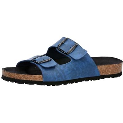 Lico Mules Bioline Man pour homme, bleu, 43 EU - Publicité Lico Mules Bioline Man pour homme, bleu, 43 EU - Publicité