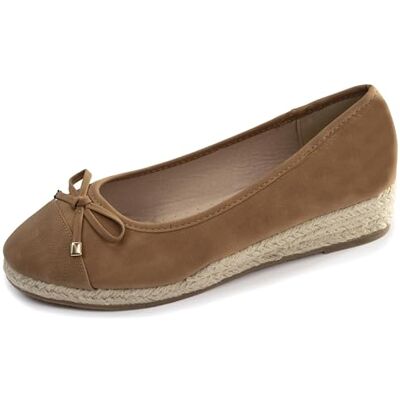 Isotoner Ballerines Femme à Talon de 4 cm, très Confortables, 36, Camel - Publicité Isotoner Ballerines Femme à Talon de 4 cm, très Confortables, 36, Camel - Publicité