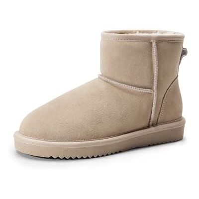 DREAM PAIRS Bottes Femme Hiver Chaudes en Daim Véritable Confortables Antidérapantes avec Semelle Mémoire et Doublure en Fausse Fourrure pour Ville et Quotidien,Size 41.5,Sable,SDSB2432W - Publicité DREAM PAIRS Bottes Femme Hiver Chaudes en Daim Véritable Confortables Antidérapantes avec Semelle Mémoire et Doublure en Fausse Fourrure pour Ville et Quotidien,Size 41.5,Sable,SDSB2432W - Publicité