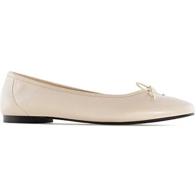 Andrés Machado Ballerines en Cuir pour Femmes et Adolescents pour l'hiver et l'été Marta Lacet décoratif – Intérieur en Cuir Beige, Taille EU 43 - Publicité Andrés Machado Ballerines en Cuir pour Femmes et Adolescents pour l'hiver et l'été Marta Lacet décoratif – Intérieur en Cuir Beige, Taille EU 43 - Publicité