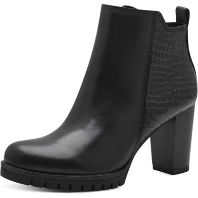 MARCO TOZZI Bottines zippées pour Femme Botte Tendance, Noir/Comb, 40 EU - Publicité MARCO TOZZI Bottines zippées pour Femme Botte Tendance, Noir/Comb, 40 EU - Publicité