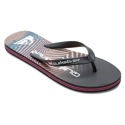 Quiksilver Homme Molokai Wordblock Sandale, Noir, Rose, 45 EU - Publicité Quiksilver Homme Molokai Wordblock Sandale, Noir, Rose, 45 EU - Publicité