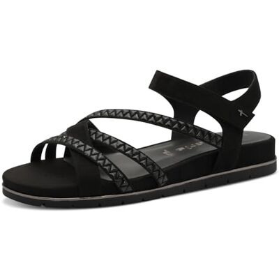Tamaris Femme Damen 1-28152-44 Sandale cale, Noir, 37 EU - Publicité Tamaris Femme Damen 1-28152-44 Sandale cale, Noir, 37 EU - Publicité