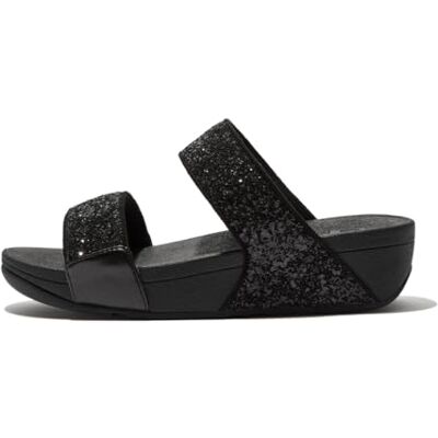 Fitflop Womens Lulu Glitter Slides Synthetic Sandals, noir pailleté, 36 EU - Publicité Fitflop Womens Lulu Glitter Slides Synthetic Sandals, noir pailleté, 36 EU - Publicité
