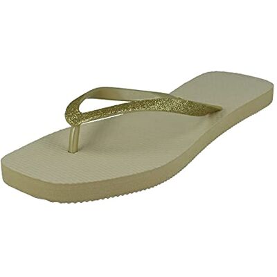 Spot On Tongs à bout carré pour femme, doré, 38 EU - Publicité Spot On Tongs à bout carré pour femme, doré, 38 EU - Publicité
