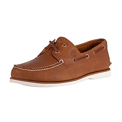 Timberland Chaussures Bateau Classiques à 2 œillets pour Homme, Orange, 43.5 EU - Publicité Timberland Chaussures Bateau Classiques à 2 œillets pour Homme, Orange, 43.5 EU - Publicité