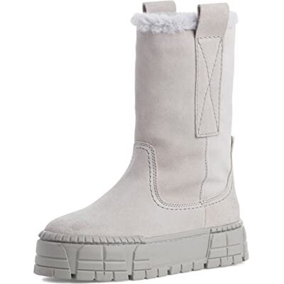 Tamaris Femme Botte mi-Mollet, Gris Clair, 37 EU - Publicité Tamaris Femme Botte mi-Mollet, Gris Clair, 37 EU - Publicité