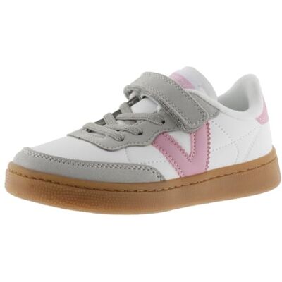 Victoria Baskets Unisexe Oslo Effet Cuir & Pièces Colorées & Semelle Caramel 1256102 pour Enfants Rosa 29 - Publicité Victoria Baskets Unisexe Oslo Effet Cuir & Pièces Colorées & Semelle Caramel 1256102 pour Enfants Rosa 29 - Publicité