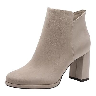 Tamaris Bottines à talon pour femme Taupe Taille 41 EU, taupe, 41 EU - Publicité Tamaris Bottines à talon pour femme Taupe Taille 41 EU, taupe, 41 EU - Publicité