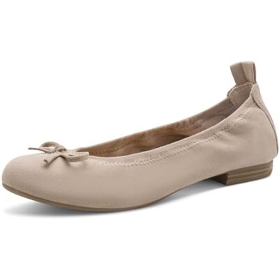MARCO TOZZI Ballerines Femme Semelle intérieure Feel Me Souple Doublure Douce Vegan Moderne, Beige (Dune), 41 EU - Publicité MARCO TOZZI Ballerines Femme Semelle intérieure Feel Me Souple Doublure Douce Vegan Moderne, Beige (Dune), 41 EU - Publicité