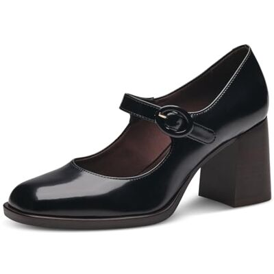 Tamaris Escarpins à Talon Bloc pour Femme, Black Brush, 37 EU - Publicité Tamaris Escarpins à Talon Bloc pour Femme, Black Brush, 37 EU - Publicité