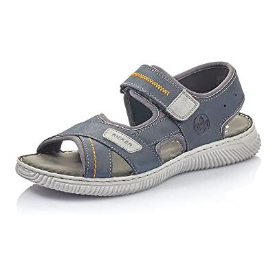 Rieker Homme Frühjahr/Sommer Sandales Bout fermé, Bleu (Navy/Grigio/Rauch 14), 45 EU - Publicité Rieker Homme Frühjahr/Sommer Sandales Bout fermé, Bleu (Navy/Grigio/Rauch 14), 45 EU - Publicité