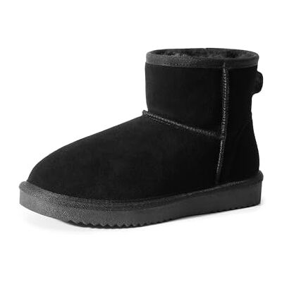 DREAM PAIRS Bottes Femme Hiver Chaudes en Daim Véritable Confortables Antidérapantes avec Semelle Mémoire et Doublure en Fausse Fourrure pour Ville et Quotidien,Size 41.5,Noir,SDSB2432W - Publicité DREAM PAIRS Bottes Femme Hiver Chaudes en Daim Véritable Confortables Antidérapantes avec Semelle Mémoire et Doublure en Fausse Fourrure pour Ville et Quotidien,Size 41.5,Noir,SDSB2432W - Publicité