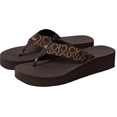 Calvin Klein Tongs Meena pour femme, Marron Multi 210, 36 EU - Publicité Calvin Klein Tongs Meena pour femme, Marron Multi 210, 36 EU - Publicité