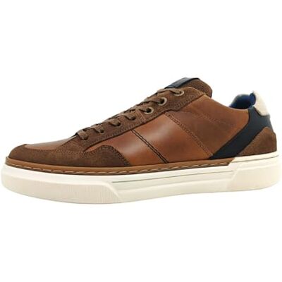 BULLBOXER Chaussures à lacets pour homme Marron Loisirs, Conb Tan Cognac, 44 EU - Publicité BULLBOXER Chaussures à lacets pour homme Marron Loisirs, Conb Tan Cognac, 44 EU - Publicité