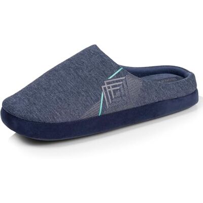 Isotoner Chaussons extra-light pantoufles Mules homme jersey, semelle gomme antidérapante, 45, marine chiné - Publicité Isotoner Chaussons extra-light pantoufles Mules homme jersey, semelle gomme antidérapante, 45, marine chiné - Publicité