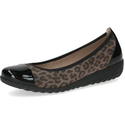 CAPRICE Ballerines Femme en Cuir à Talon compensé, Multicolore (Black Leo Comb), 38 EU - Publicité CAPRICE Ballerines Femme en Cuir à Talon compensé, Multicolore (Black Leo Comb), 38 EU - Publicité