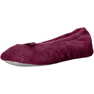 Isotoner Chaussons pour femme en microterry chevron et semelle en tissu pour plus de confort, Rose, 39/40 EU - Publicité Isotoner Chaussons pour femme en microterry chevron et semelle en tissu pour plus de confort, Rose, 39/40 EU - Publicité