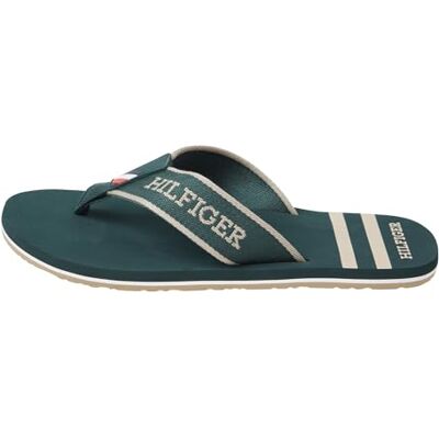 Tommy Hilfiger Tongs Homme Sporty Beach Sandal Tongs, Vert (Hunter), 40 - Publicité Tommy Hilfiger Tongs Homme Sporty Beach Sandal Tongs, Vert (Hunter), 40 - Publicité