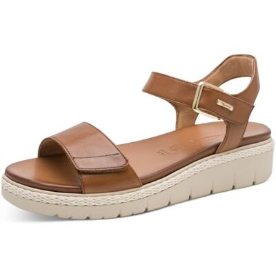 Tamaris Femme Damen Sandale à Talon, Cuir de Cognac, 37 EU - Publicité Tamaris Femme Damen Sandale à Talon, Cuir de Cognac, 37 EU - Publicité