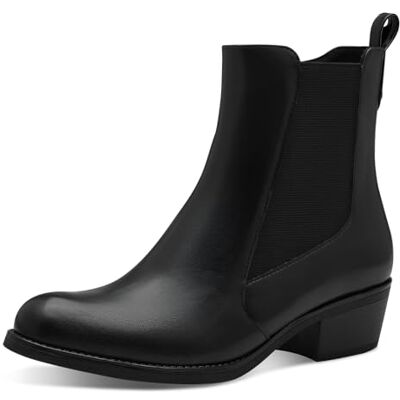 MARCO TOZZI Bottines zippées pour Femme Chelsea, Noir, 38 EU - Publicité MARCO TOZZI Bottines zippées pour Femme Chelsea, Noir, 38 EU - Publicité