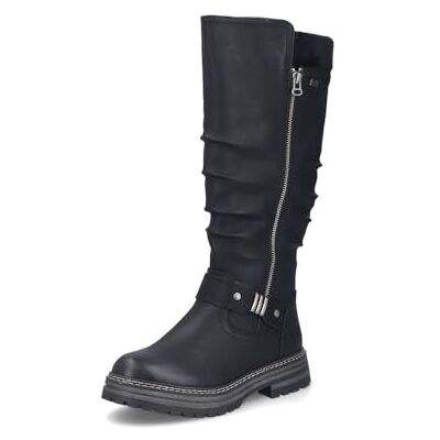 Rieker Bottes en cuir femmes 93093, Pointure:42 EU, La couleur:noir - Publicité Rieker Bottes en cuir femmes 93093, Pointure:42 EU, La couleur:noir - Publicité