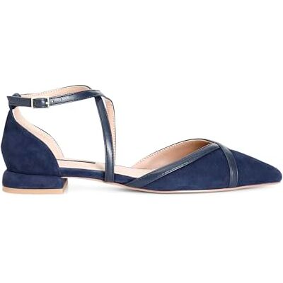 CAFèNOIR Ballerines en Daim À Brides Croisées, pour Femme, Couleur Bleu, Taille 36 - Publicité CAFèNOIR Ballerines en Daim À Brides Croisées, pour Femme, Couleur Bleu, Taille 36 - Publicité