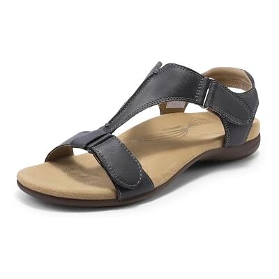 DREAM PAIRS Sandales Plates pour Femmes Confortables Sandale d’été Pratiques et Elégantes,Size 40.5,Gris,DWUMFS2508 - Publicité DREAM PAIRS Sandales Plates pour Femmes Confortables Sandale d’été Pratiques et Elégantes,Size 40.5,Gris,DWUMFS2508 - Publicité