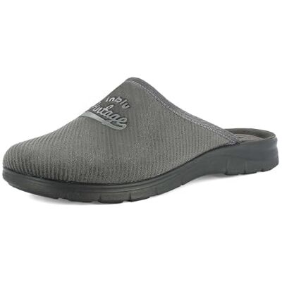 inblu Homme Pantofole Uomo Vintage Con Plantare in Vera Pelle E Suola Sintetica, Altezza Tacco 3 Cm Chausson, Gris, 45 EU - Publicité inblu Homme Pantofole Uomo Vintage Con Plantare in Vera Pelle E Suola Sintetica, Altezza Tacco 3 Cm Chausson, Gris, 45 EU - Publicité