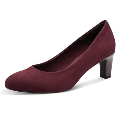 Tamaris Escarpins à Talon Bloc pour Femme Rouge (Burgundy Comb), 39 - Publicité Tamaris Escarpins à Talon Bloc pour Femme Rouge (Burgundy Comb), 39 - Publicité