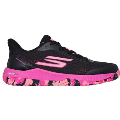 Skechers Viper Court Pickleball Chaussures de Sport pour Femme, Noir/Rose, 38 EU - Publicité Skechers Viper Court Pickleball Chaussures de Sport pour Femme, Noir/Rose, 38 EU - Publicité