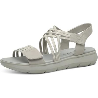 Jana Coshy Sandales Femme Plates avec Fermeture Velcro Vegan, Stone, 38 EU - Publicité Jana Coshy Sandales Femme Plates avec Fermeture Velcro Vegan, Stone, 38 EU - Publicité