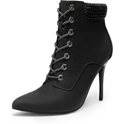 DREAM PAIRS Bottines à talon épais pour femme - Publicité DREAM PAIRS Bottines à talon épais pour femme - Publicité
