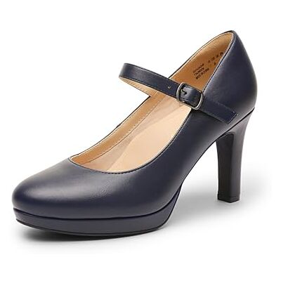 DREAM PAIRS Escarpins Femme Classique Chaussure à Talons Hauts Mary Jane pour Femmes,Size 40,Marine,SDPU2425W - Publicité DREAM PAIRS Escarpins Femme Classique Chaussure à Talons Hauts Mary Jane pour Femmes,Size 40,Marine,SDPU2425W - Publicité