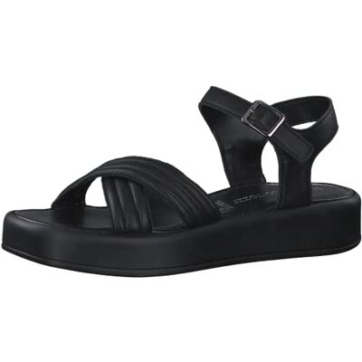 Marco Tozzi Sandalette pour Femme , Sandale, Noir Nappa, 38 EU - Publicité Marco Tozzi Sandalette pour Femme , Sandale, Noir Nappa, 38 EU - Publicité