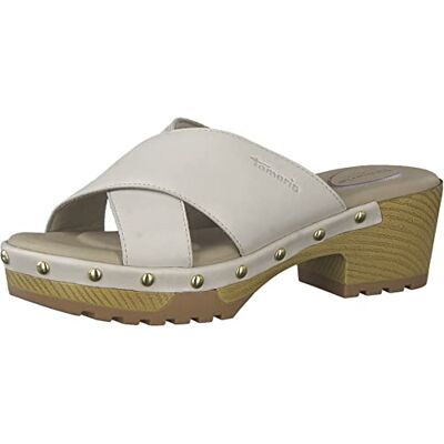 Tamaris Femme 8-87301-20 Mules, Blanc cassé, 38 EU Large - Publicité Tamaris Femme 8-87301-20 Mules, Blanc cassé, 38 EU Large - Publicité