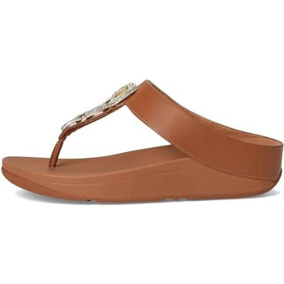 FitFlop Sandales Fino en cuir avec chaîne en cristal pour femme, Bronzage profond, 37 EU - Publicité FitFlop Sandales Fino en cuir avec chaîne en cristal pour femme, Bronzage profond, 37 EU - Publicité