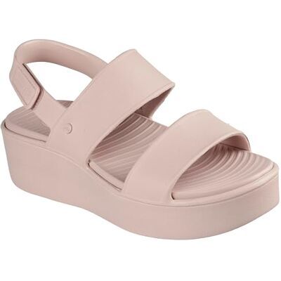 Skechers Femme Platform Sandal cale, Rose pâle, 39 EU - Publicité Skechers Femme Platform Sandal cale, Rose pâle, 39 EU - Publicité