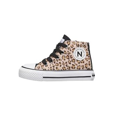 Naturino Baskets en Tissu imprimé Leopard, Beige-Noir 29 - Publicité Naturino Baskets en Tissu imprimé Leopard, Beige-Noir 29 - Publicité