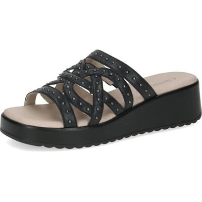 Caprice Sandale Femme en Cuir, Noir (Black Nappa), 37 EU - Publicité Caprice Sandale Femme en Cuir, Noir (Black Nappa), 37 EU - Publicité