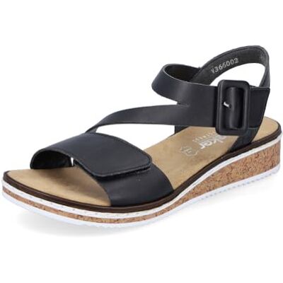 Rieker Femme Sandales V3660, Dame Sandales Fines,Chaussure d'été,Sandale d'été,Confortable,Plate,Noir (Schwarz / 02),36 EU / 3.5 UK - Publicité Rieker Femme Sandales V3660, Dame Sandales Fines,Chaussure d'été,Sandale d'été,Confortable,Plate,Noir (Schwarz / 02),36 EU / 3.5 UK - Publicité