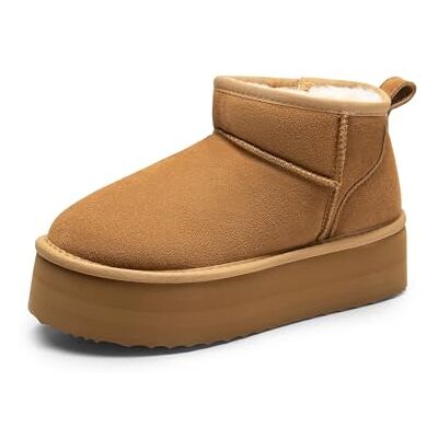DREAM PAIRS Bottes de Neige pour Femmes Classiques Botte de Hiver Confortable et Chaud Mini-Bottes à Plateforme FuzzyClassic,Size 40.5,Châtaigne,SDSB2427W - Publicité DREAM PAIRS Bottes de Neige pour Femmes Classiques Botte de Hiver Confortable et Chaud Mini-Bottes à Plateforme FuzzyClassic,Size 40.5,Châtaigne,SDSB2427W - Publicité