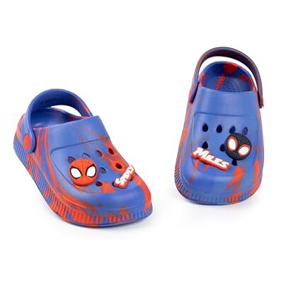 Marvel Sabots Spidey et Ses Amis pour Enfants, Bleus et Rouges Chaussures décontractées d'été pour la Plage Motif Toile d'araignée avec Spidey et Miles Unisexes pour Enfants. Publicité Marvel Sabots Spidey et Ses Amis pour Enfants, Bleus et Rouges Chaussures décontractées d'été pour la Plage Motif Toile d'araignée avec Spidey et Miles Unisexes pour Enfants. Publicité