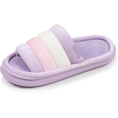 Isotoner Chaussons pantoufles Mules ouvertes femme velours semelle bloup xtra confort, 38, multicolor - Publicité Isotoner Chaussons pantoufles Mules ouvertes femme velours semelle bloup xtra confort, 38, multicolor - Publicité