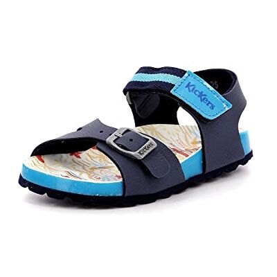 Kickers Sostreet, Sandales Garçon, Marine, 25 - Publicité Kickers Sostreet, Sandales Garçon, Marine, 25 - Publicité