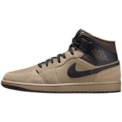 Nike Air Jordan 1 Mid Chaussures pour homme (HV6422-200, kaki/baroque marron/gomme/marron clair/noir) - Publicité Nike Air Jordan 1 Mid Chaussures pour homme (HV6422-200, kaki/baroque marron/gomme/marron clair/noir) - Publicité