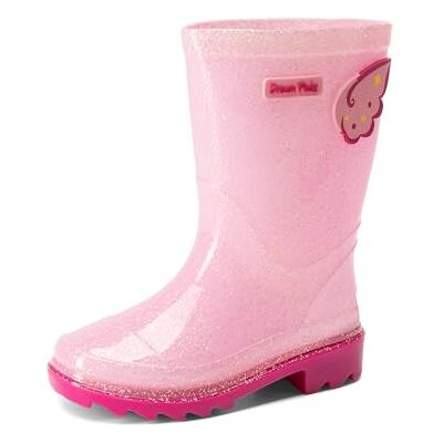 DREAM PAIRS Bottes de Pluie Fille à Paillettes avec Semelle Antidérapante et Doublure Confortable pour Toutes-Petites et Petits Fille,Size 30,Rose,KKUMRB2502 - Publicité DREAM PAIRS Bottes de Pluie Fille à Paillettes avec Semelle Antidérapante et Doublure Confortable pour Toutes-Petites et Petits Fille,Size 30,Rose,KKUMRB2502 - Publicité